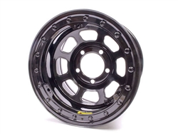 15" X 7" 5X4.75  2" Backspace  Black Beadlock