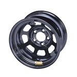 15X8 IMCA 5X5 2" Backspace Black D-Hole With Tabs