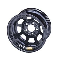 15X8 IMCA 5X5 2" Backspace Black D-Hole With Tabs