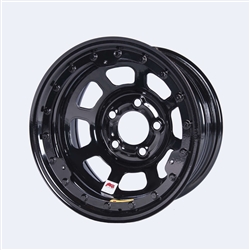 15X8 IMCA 5X5 3" Backspace Beadlock Black D-Hole
