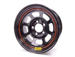15X8 Spun 5X5 4" Backspace Black