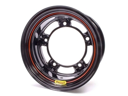15X8 Spun W5 4" Backspace Black