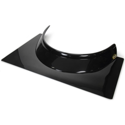 Cockpit Deflector / Rock Guard 3" Black