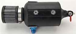 1 QT BREATHER TANK -6 INLET BLACK