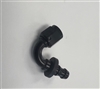 -10 AN Female 120Deg Pushlock Hose End - Black