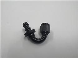 -12 AN Female 150Deg Pushlock Hose End - Black