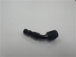 -10 AN Female 45Deg Pushlock Hose End - Black