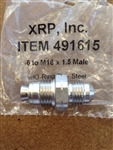 M16 X 1.5 Bump Tube Adapter to -6 Male Steel