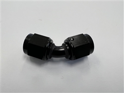 -6 FEMALE-FEMALE 45Â° COUPLER TUBE Black