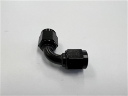 -4 FEMALE-FEMALE 90Â° COUPLER TUBE BLACK