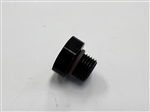 -6 Straight Thread Port Plug Black