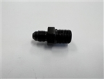 -4AN Male To 1/4" NPT Male Straight Black