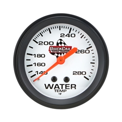 Water Temp Gauge, 140°-280°F Mechanical Silver Face