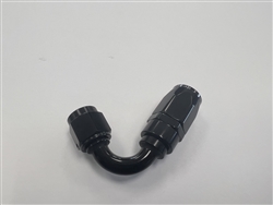 -8 AN Female 120 Degree Hose End - Black