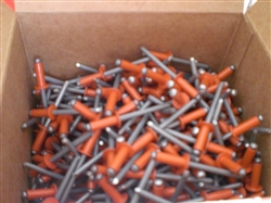 3/16" ORANGE SMALL HEAD POP RIVETS 250BX